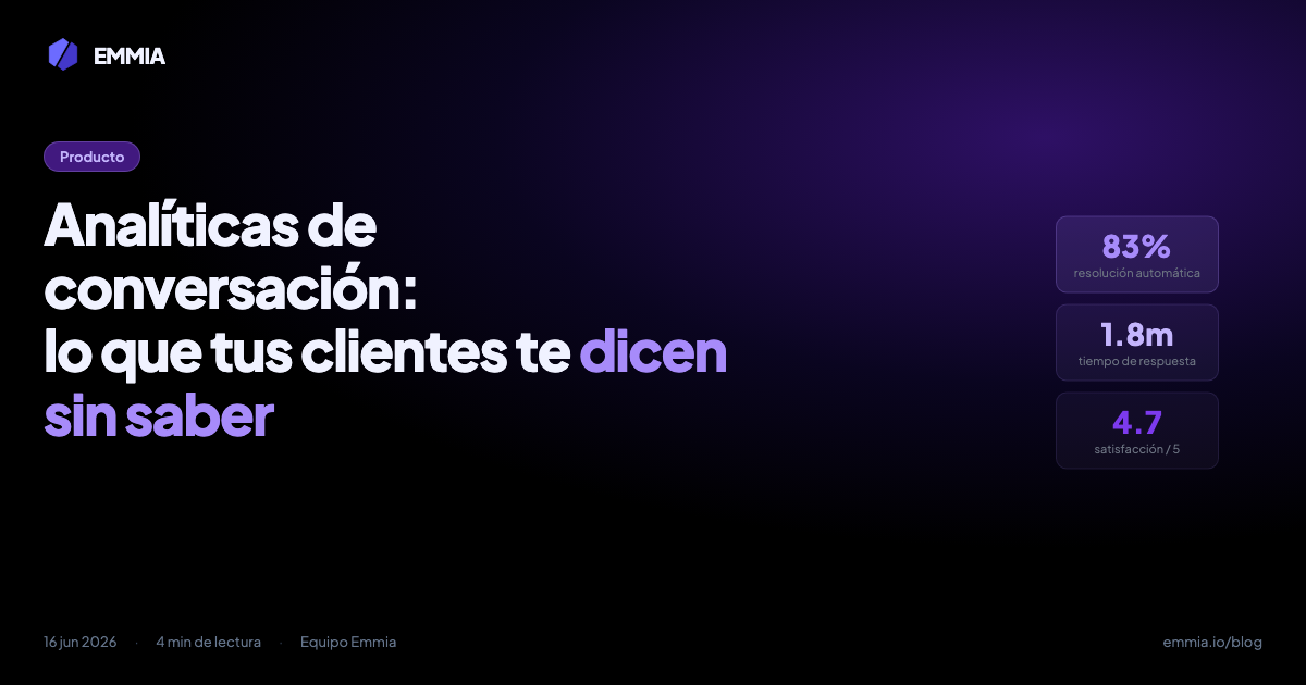 Analíticas de conversación: lo que tus clientes te dicen sin saber